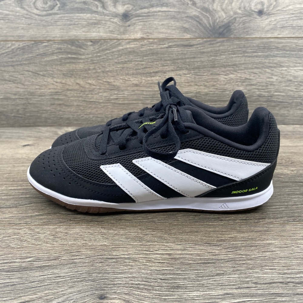 Adidas Predator Indoor Sala Kids Size 2.5 Black White Soccer Shoes JH8859